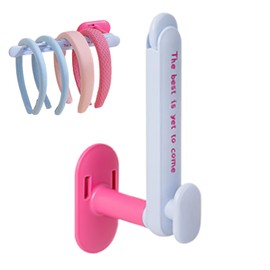 Headband Holder Organizer - Headband Stand Wall Mounted Holder - No Drill Retractable Display Stand, Hair Accessories Jewelry Storage for Girls Women Bedroom Room Decor