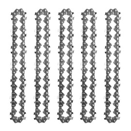 4 pcs 4 Inch Chainsaw Chain, Mini Chainsaw Chain, Steel Chain Replacement Saw Chain Steel Chainsaw Blade for Tree Trimming