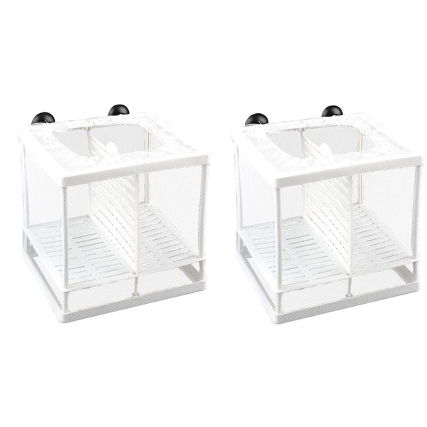 Pack of 2 Breeding Box, Floating Spawning Box, Aquarium Fish