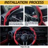 Mtverver New Fluffy Anti-Skid Steering Wheel Cover Segmented Protector Safe