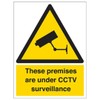 V Safety Warning Security - These Premises Are Under CCTV
