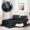 WODFAMY Microfiber Easy Fit Twin Size Bed Sheet Set Extra