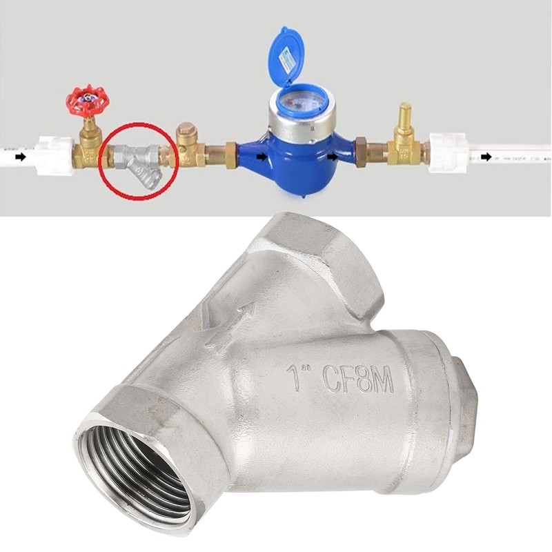 Y Type Strainer 1 Inch DN25 Female Thread 304 Stainless