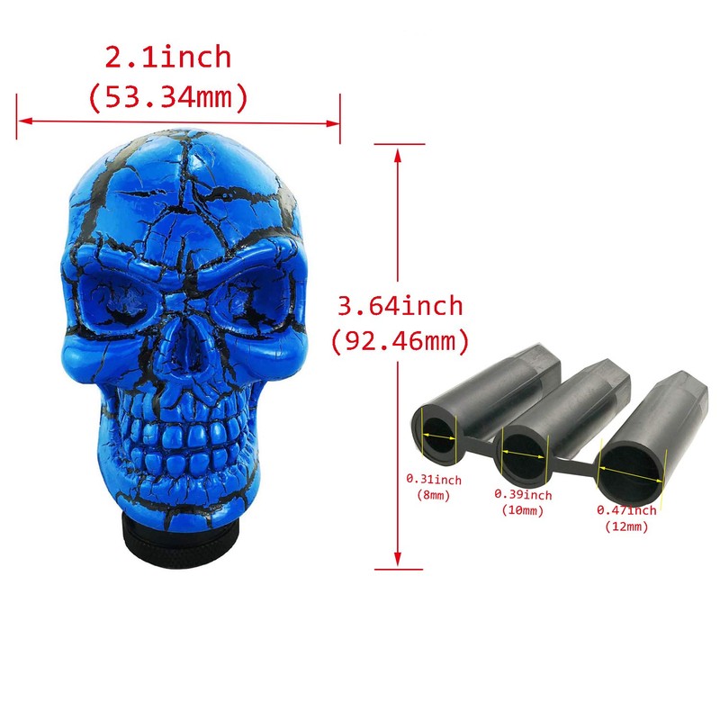 Abfer Car Gear Shifter Knob Skull Car Accessories Stick Shift