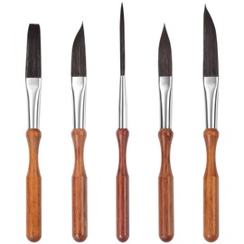 5 Piece Synthetic Squirrel Hair Pinstriping Brush Set