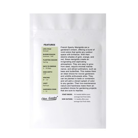 Marigold French Sparky Seeds - 750 Seeds - Beautiful Vibrant Blooms, Non-GMO Heirloom - Vibrant and Fragrant Flowers for Any Garden