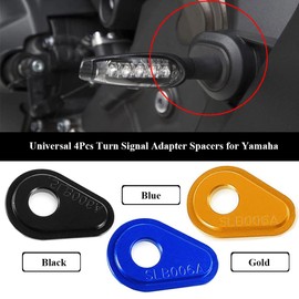 4pcs Motorcycle Indicator Adapter Universal for MT-03 MT-07 MT-09 MT-10 Tenere 700 YZF-R1 R3 R6 R7 Tracer 900 XSR700 XSR900 - Black