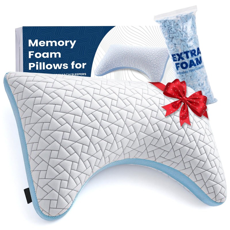 A-Pce Cooling Pillow for Sleeping,Neck and Shoulder Pain,Shredded Memory Foam