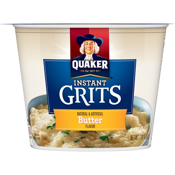 Quaker Instant Grits, Butter, 1.48 Ounce Cup