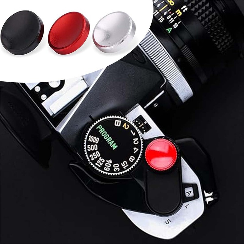 EYVRPAU 3 Pack Universal Shutter Release Concave Camera Shutter Release