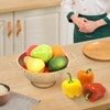 Gold Strainer for Kitchen, 3QT, Stainless Steel Colander with Handle