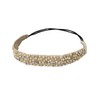 Dahlia Women's Elastic Headband - Dazzling Rhinestone Faux Pearl Bead