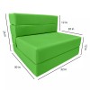 Danfuton Lounger Folding Foam Mattress, Portable Sleepover Sofa Bed 6x32