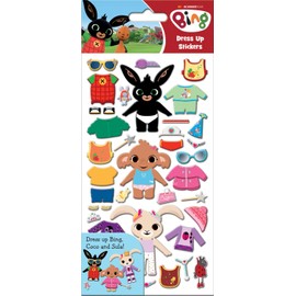 Paper Projects 01.70.34.003 Bing Bunny Chunky Foam Dress Up Stickers, Multicoloured, 24.5cm x 11cm