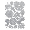 Tonic Studios Die Set-Folksy Floral Embellishment