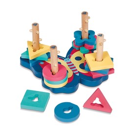 Dal - Magic Butterfly Wooden Shape Peg Game Suitable for Ages 3+