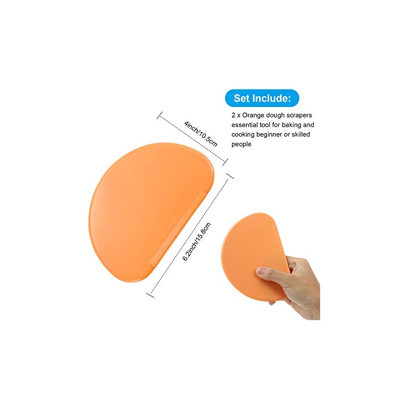 Patelai - 2 espátulas flexibles para banca, raspador de masa,