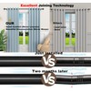 Short Curtain 30 inch,Thick Tube, Never Bend, Adjustable Length, Diameter