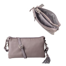 [QUAY] Wallet Shoulder Bag Genuine Leather Lightweight Cross-Body Women's Wallet Bag Imai Bag 99366_s, beige (taupe)