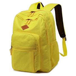 Abshoo Classical Basic Womens Travel Backpack For College Men Water Resistant Bookbag (Yellow)