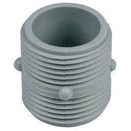 VIOKS Inlet Hose Connector Replacement for 10028810 0.5k 3/4 Inch x 3/4 Inch Male Thread Double Nipple for Washing Machine Dishwasher 2 x 3/4 Inch Plastic Grey