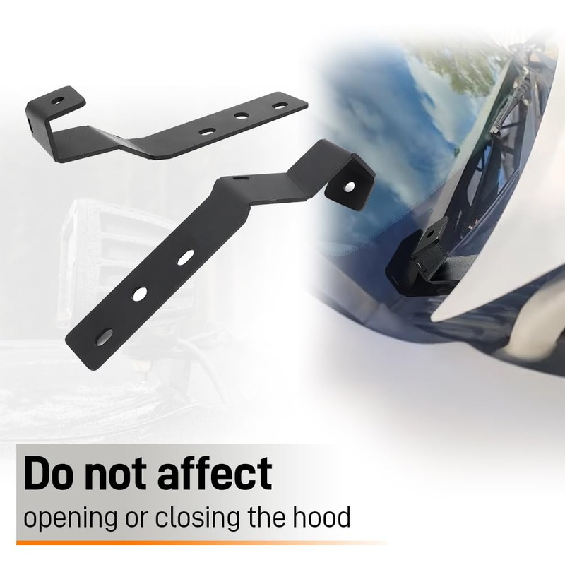 AUTOVIC Ditch Light Mounting Bracket with Bolts & Nuts for