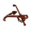 NKlaus Nautical Stick Anchor with Shackle Wooden 16 x 23