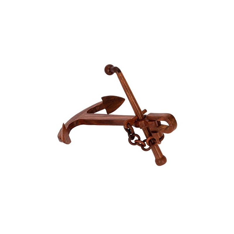 NKlaus Nautical Stick Anchor with Shackle Wooden 16 x 23