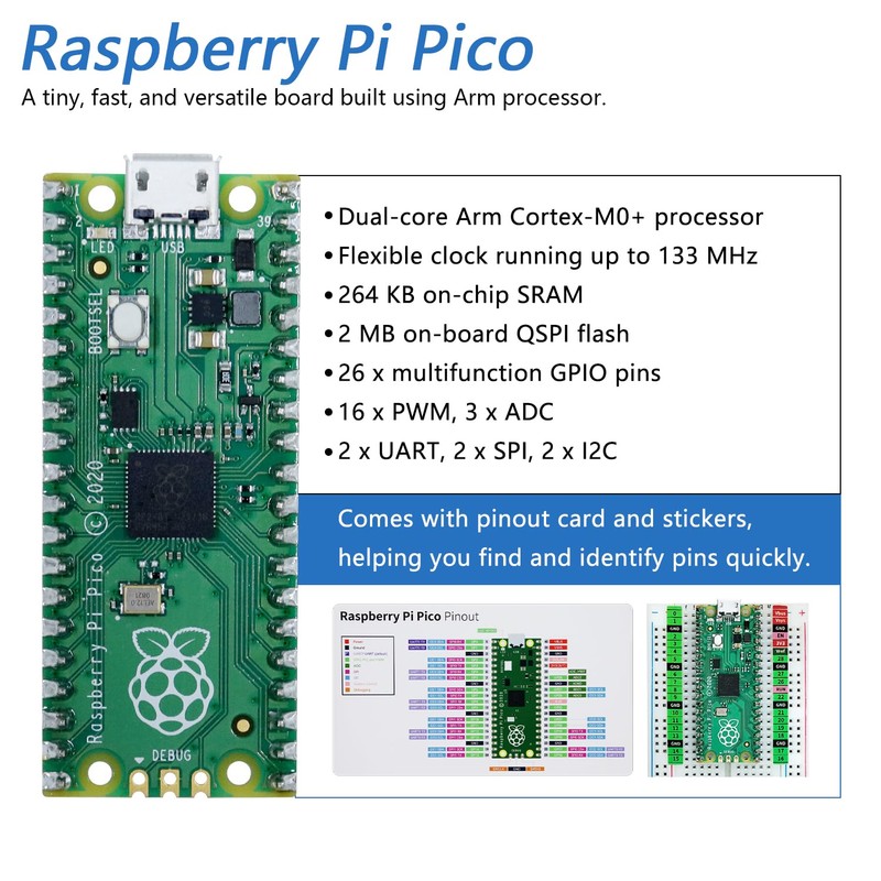 FREENOVE Basic Starter Kit for Raspberry Pi Pico (Included) (Compatible