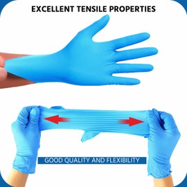 NU-SET Safety | Disposable Nitrile Gloves | Set of 100 Latex & Powder Free Multi Purpose Disposable Gloves (Small)