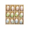 Gisela Graham Polka Dot Wooden Easter Egg Decorations, set of