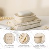 Umlaca Ceramic Soap Dish Double Soap Holder with Self-Drainage for