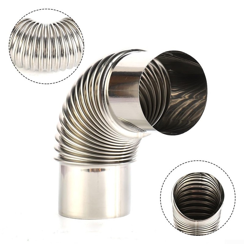 Stainless Steel 90 Degree Angle Chimney Liner, 90° Multi Flue