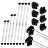 Humyoun 24 Pcs Metal Adjustable File Cabinet Rails Set Include