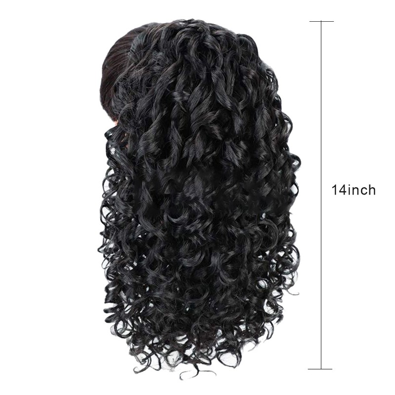Curly Ponytail Extension Drawstring Ponytails for Black Women Synthetic Curly