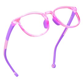 WANXIN Kid Blue Light Blocking Glasses, Anti Eyestrain and Blurry, Cut UV400 Anti Glare, Computer Reading Glasses