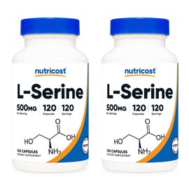 Nutricost L-serine 500mg capsules, 120 tablets, 2 units / 뉴트리코스트 L-세린 500mg 캡슐, 120정, 2개