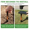 24 Pack Plastic Landscape Edging Anchoring Stakes, 9.8 Inch Heavy