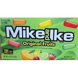 Mike and Ike Original Fruits Candy 4.25 oz Theatre Box (Pack of 3)