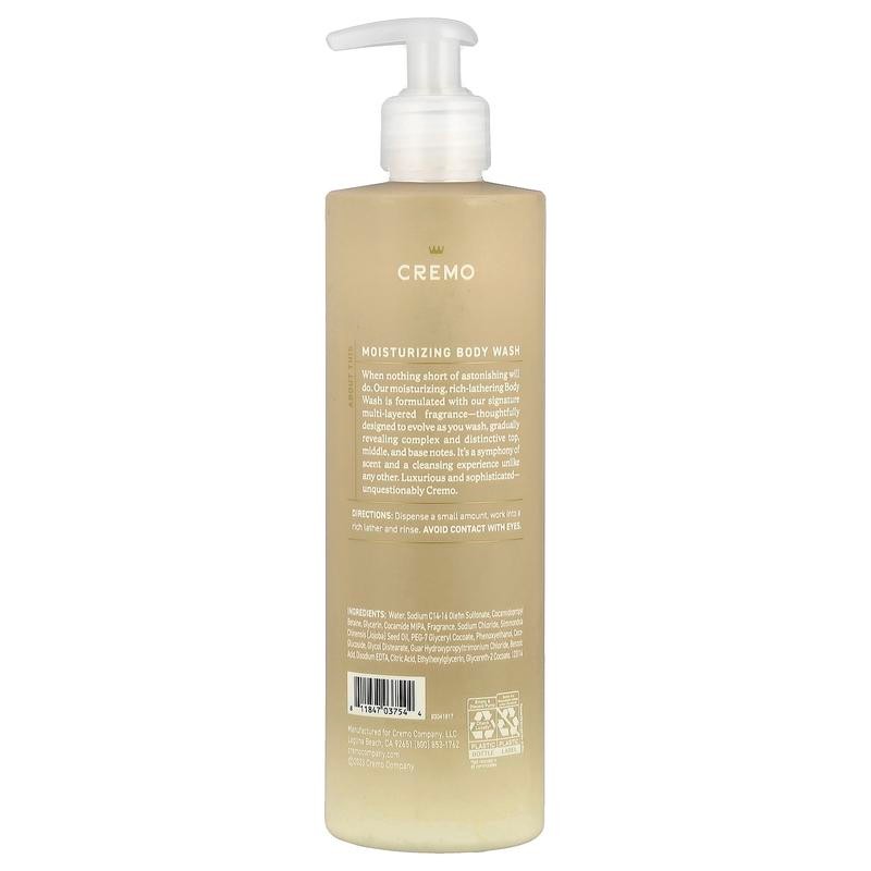 Cremo Body Wash, White Jasmine Amber, 16 fl oz (473