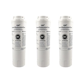 NRP 3-pack Premium UKF8001 Refrigerator Water Filter NSF Certified 42/53/401 Replacement for Amana, MAYTAG, Whirlpool, EDR4RXD1 & MORE
