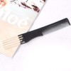 4PCS Double End Comb Carbon Lift Teasing Combs with Metal