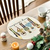 Artoid Mode Nutcracker Merry Christmas Round Placemats Set of 4