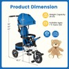 HONEY JOY Tricycle, 5-in-1 Folding Baby Trike Stroller w/Adjustable Handle