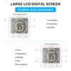 ONEVER Digital Shower Timer With Waterproof Touch Screen, Temperature and