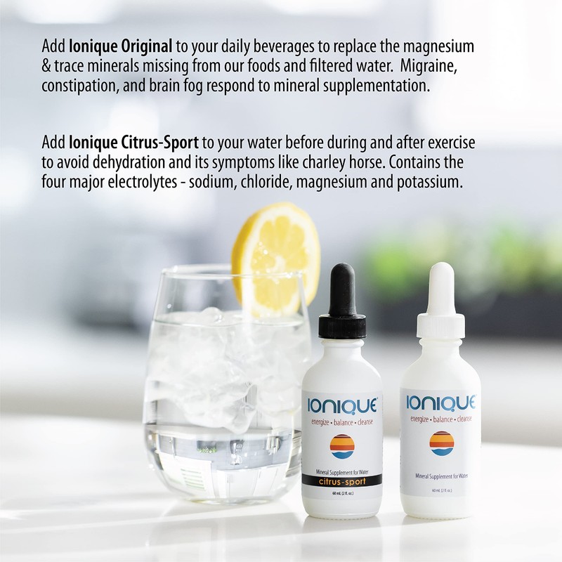 NEW Ionique Mineral Supplement for Water - Magnesium, Trace Mineral