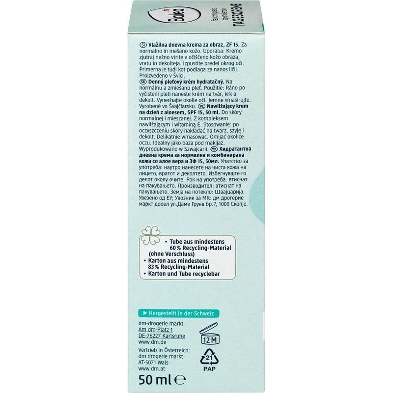 Balea Day Cream and Night Cream for Normal and Combination