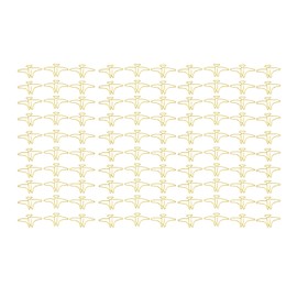 100pcs Paper Clips Prevent Slip Cute Animal Shaped Decorative Metal Small Bookmark Paperclips for Office School Golden