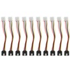 10 Pcs SATA Cables Big 4Pin to 15Pin IDESATA Power
