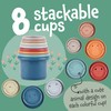 [8 PC] Stacking Cups for Rabbits - Wheat Straw Rabbit